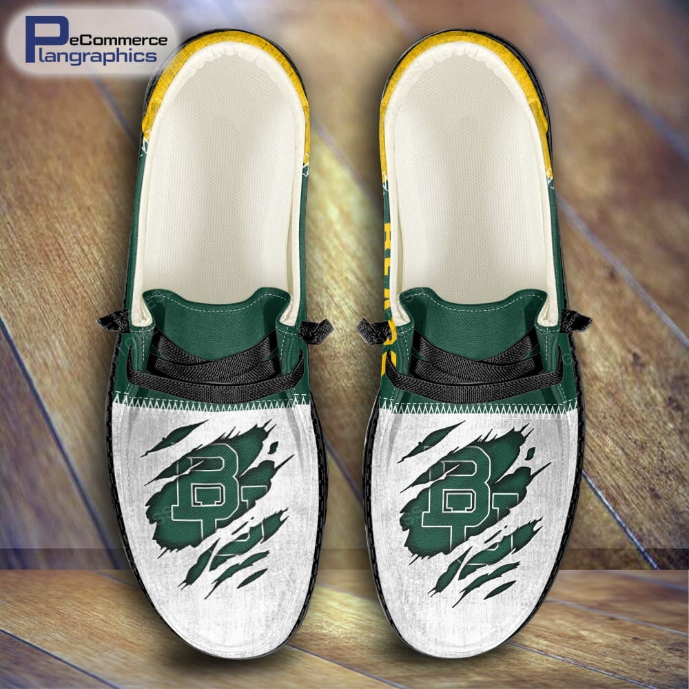 Baylor Bears H-D-Schuhe mit individuellem Namen