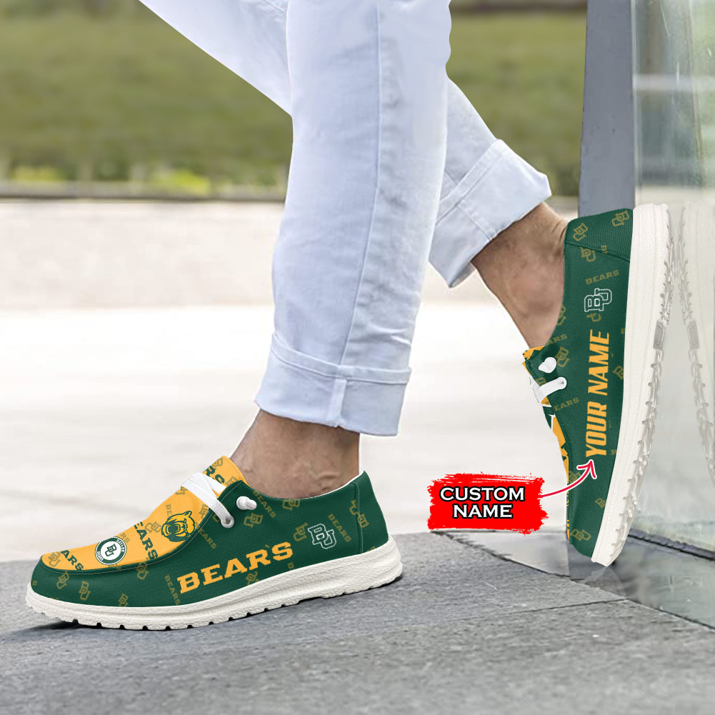 Baylor Bears H-D Shoes Wally Herren-Slipper zum Schnüren für Männer und Frauen