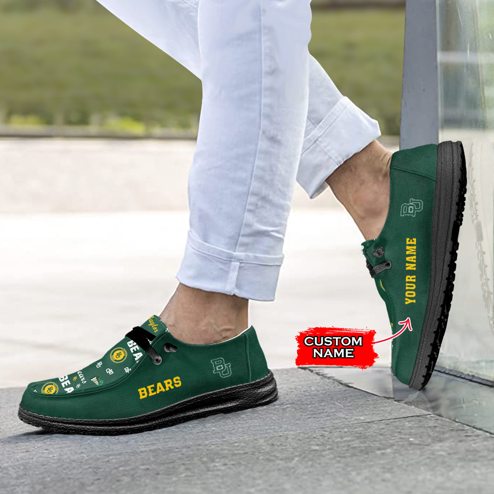 Baylor Bears H-D Shoes Wally Herren-Slipper zum Schnüren für Männer und Frauen