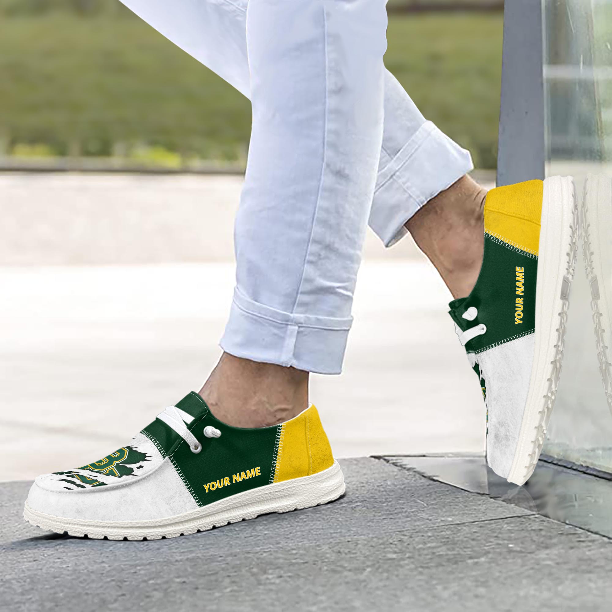 Baylor Bears personalisierte H-D-Sportschuhe – individuelles Namensdesign