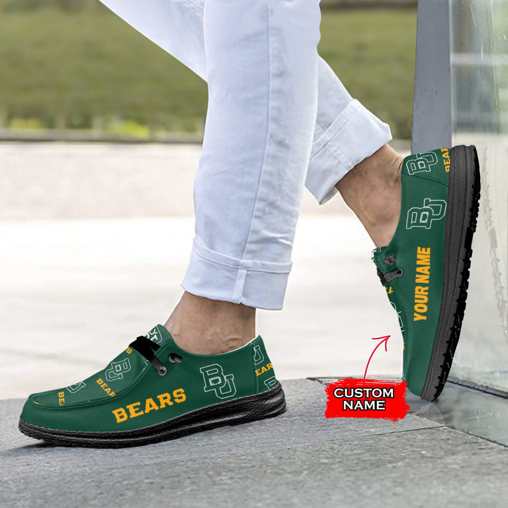 Baylor Bears personalisierte H-D-Sportschuhe – individuelles Namensdesign