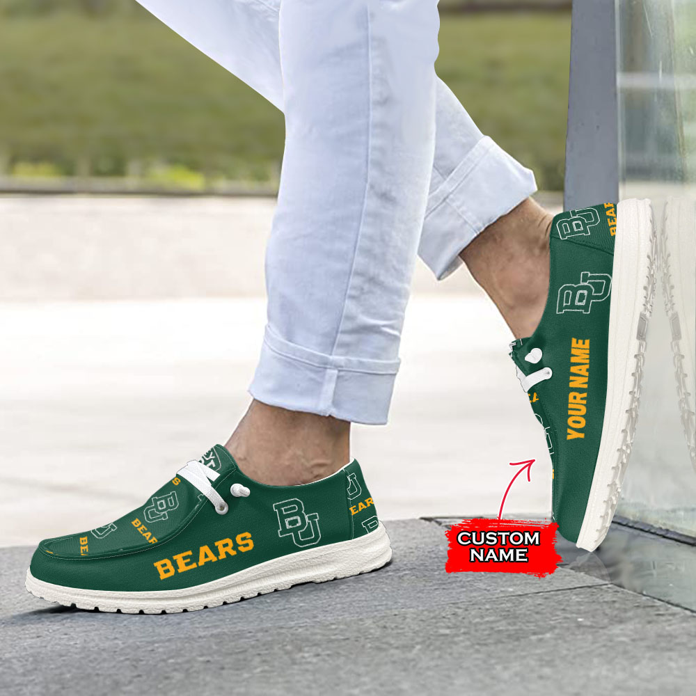 Baylor Bears personalisierte H-D-Sportschuhe – individuelles Namensdesign