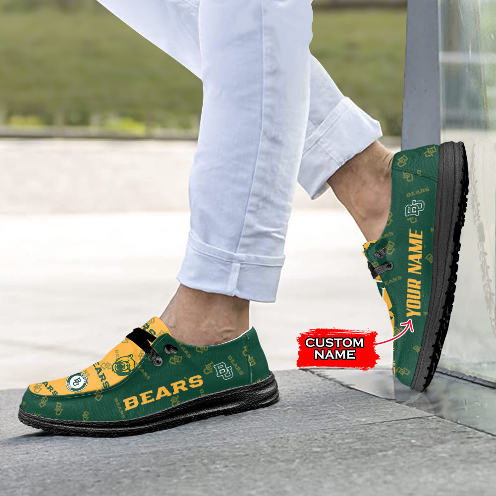Baylor Bears personalisierte H-D-Sportschuhe – individuelles Namensdesign