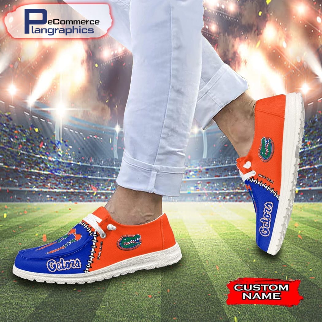 Benutzerdefinierte Florida Gators Football Team und Monster Paws H-D Schuhe