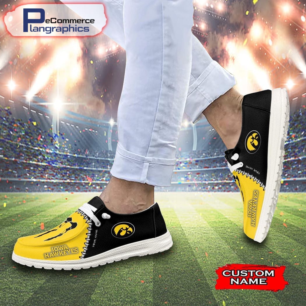 Benutzerdefinierte Iowa Hawkeyes Team x Monster H-D Schuhe