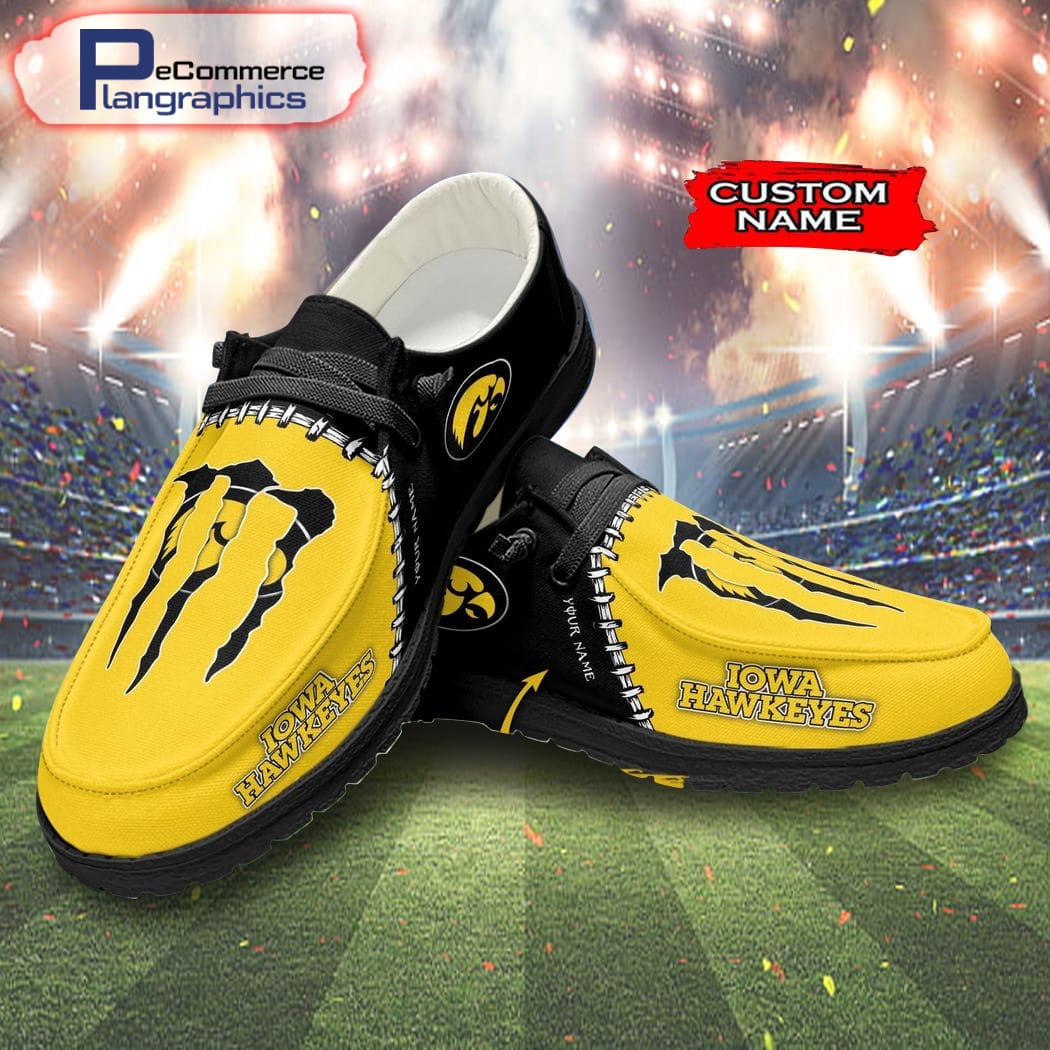 Benutzerdefinierte Iowa Hawkeyes Team x Monster H-D Schuhe