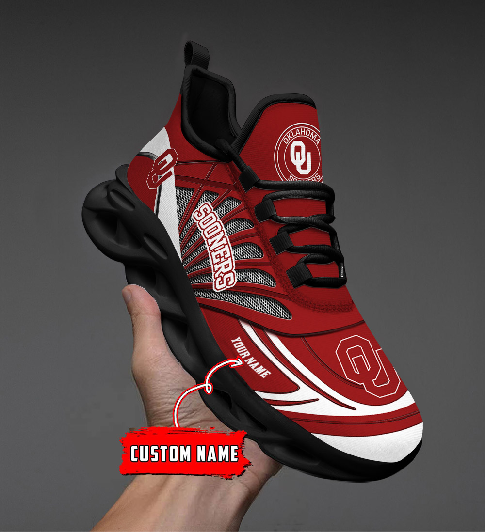 Benutzerdefinierte Name 10 Oklahoma Sooners personalisierte Max Schuhe DS001