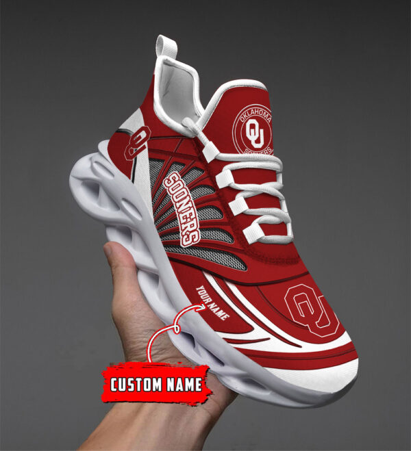 Benutzerdefinierte Name 10 Oklahoma Sooners personalisierte Max Schuhe DS001