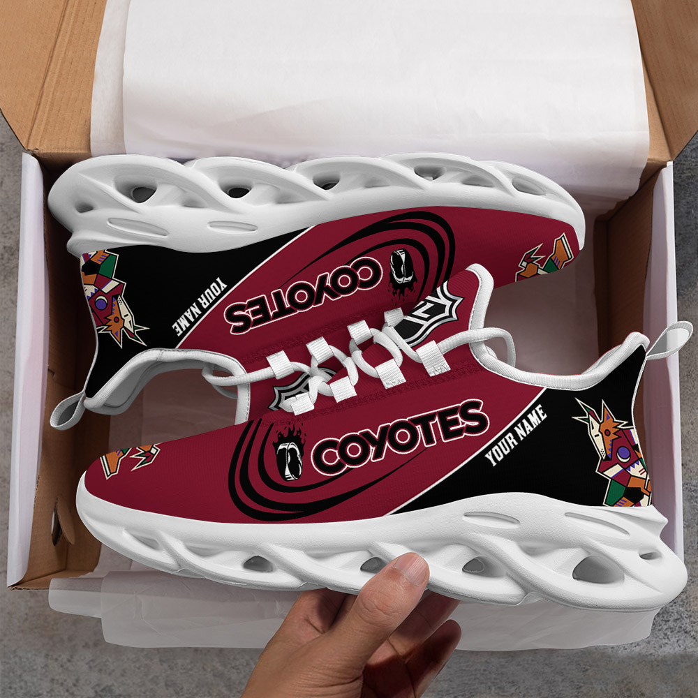 Benutzerdefinierte Name Arizona Coyotes personalisierte Max Schuhe DS006