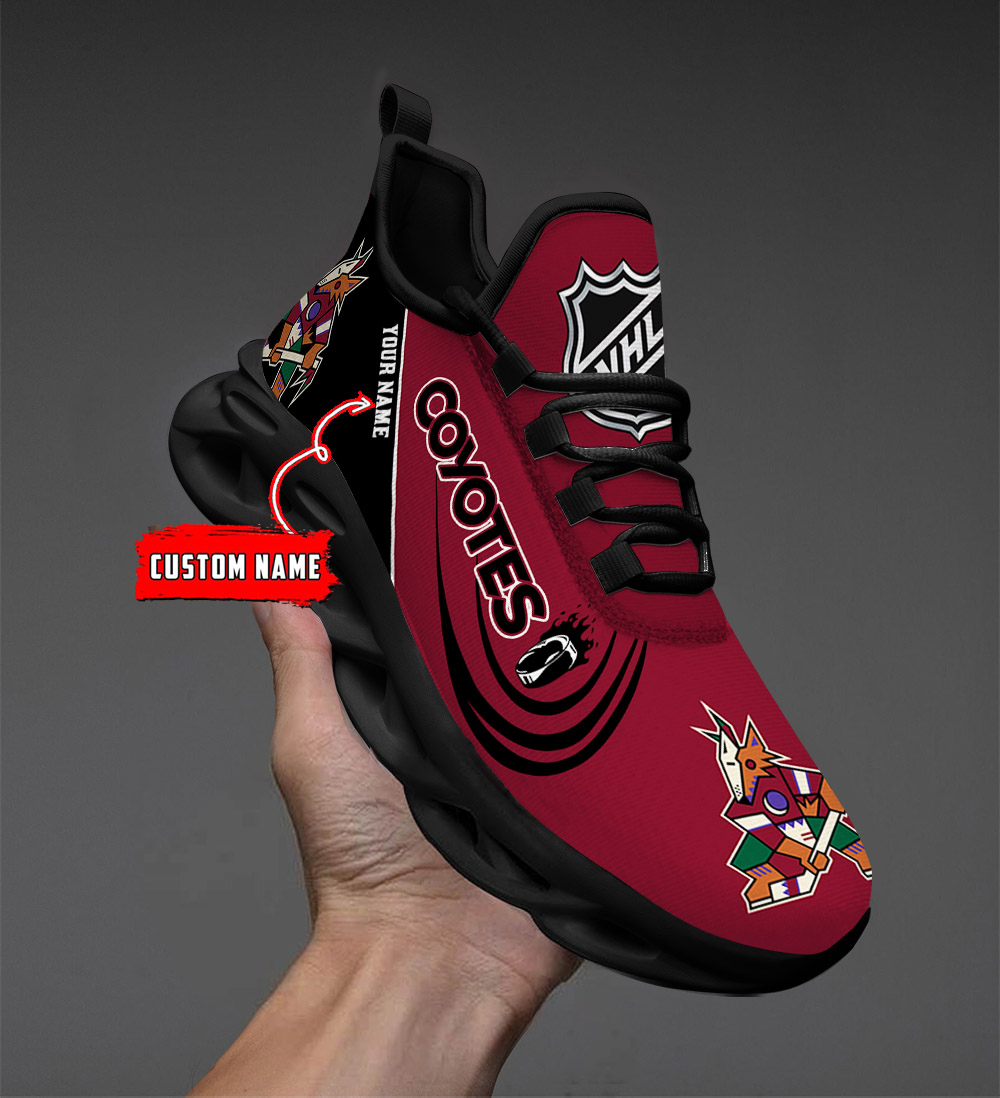 Benutzerdefinierte Name Arizona Coyotes personalisierte Max Schuhe DS006