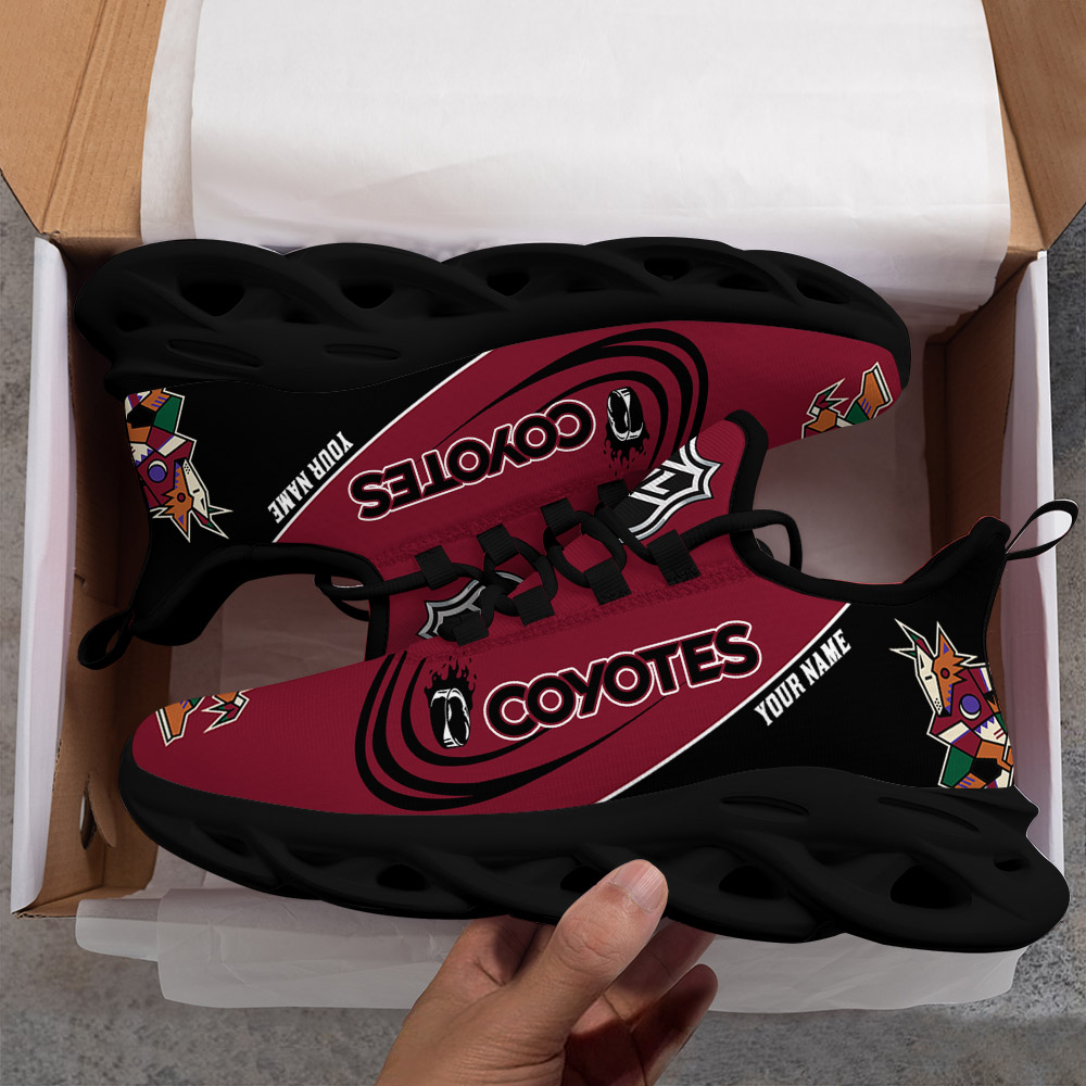 Benutzerdefinierte Name Arizona Coyotes personalisierte Max Schuhe DS006