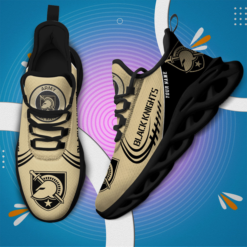 Benutzerdefinierte Name Army Black Knights personalisierte Max Schuhe DS006