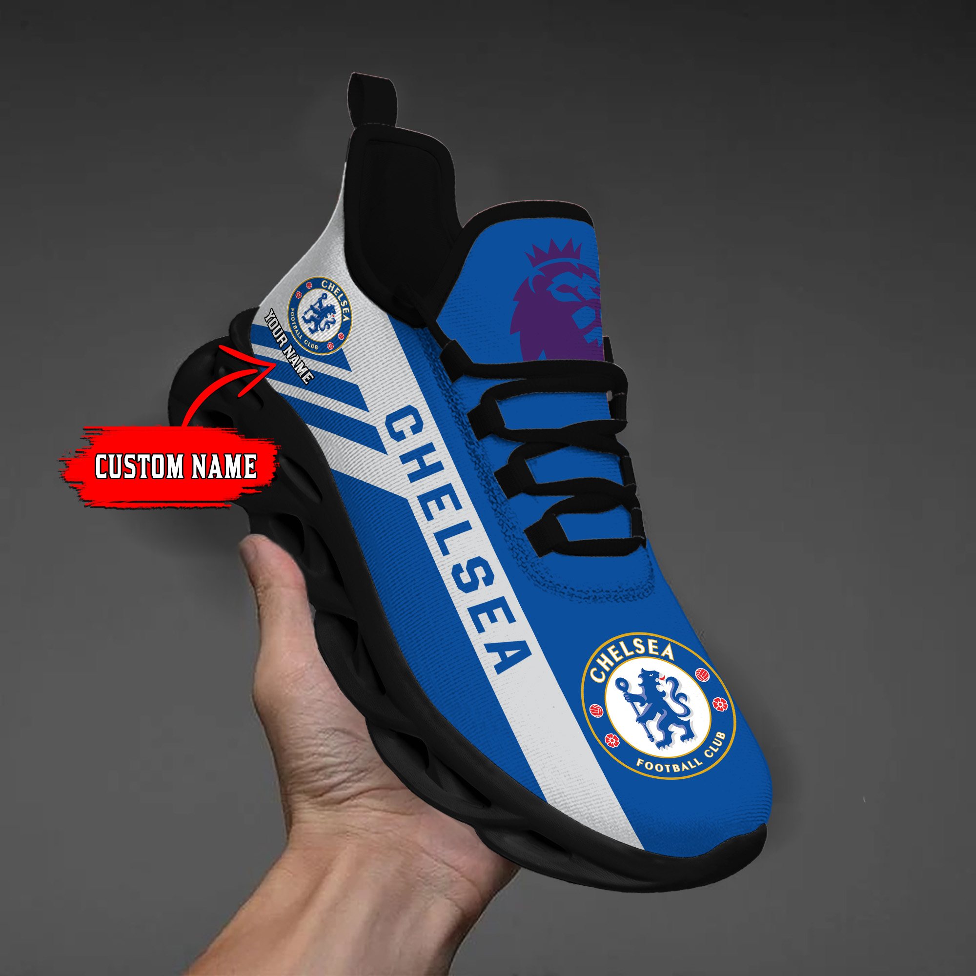 Benutzerdefinierte Name Chelsea personalisierte Max Schuhe DS006 EPL