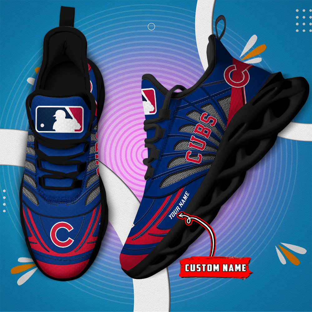 Benutzerdefinierte Name Chicago Cubs personalisierte Max Schuhe DS005