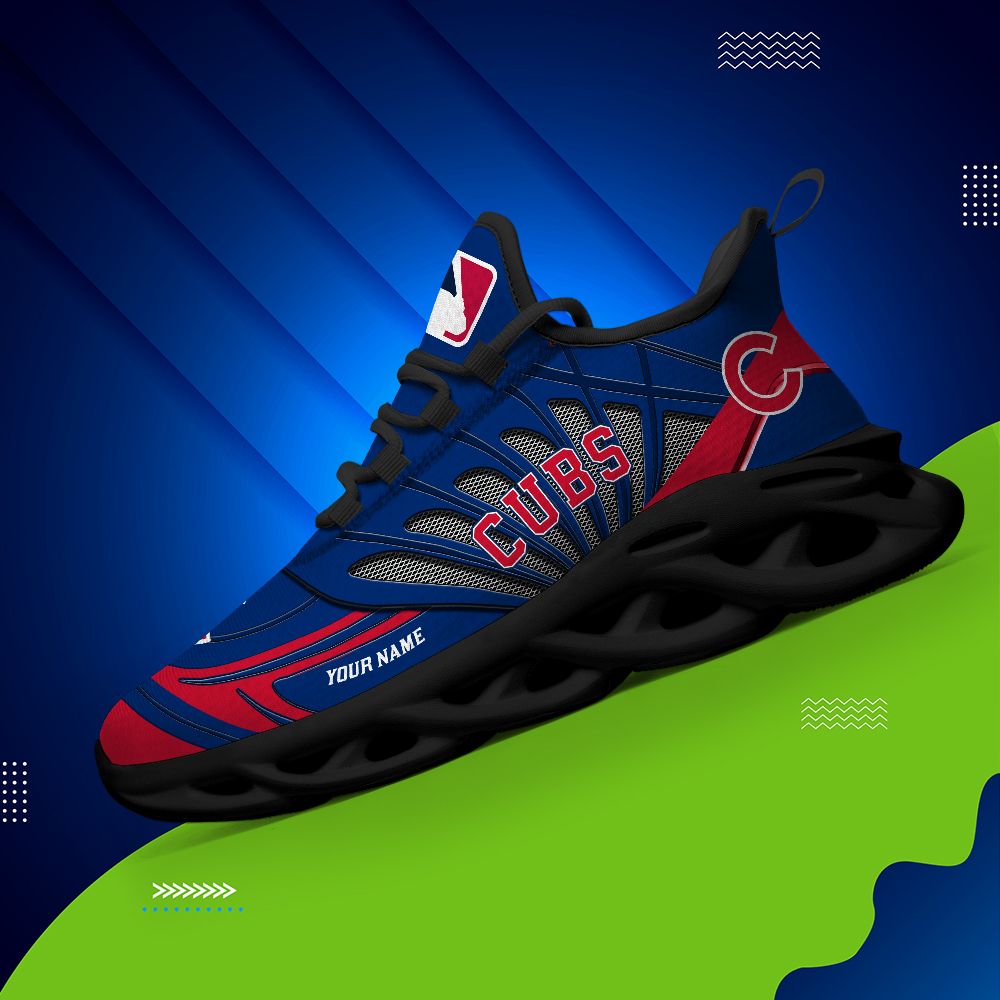 Benutzerdefinierte Name Chicago Cubs personalisierte Max Schuhe DS005