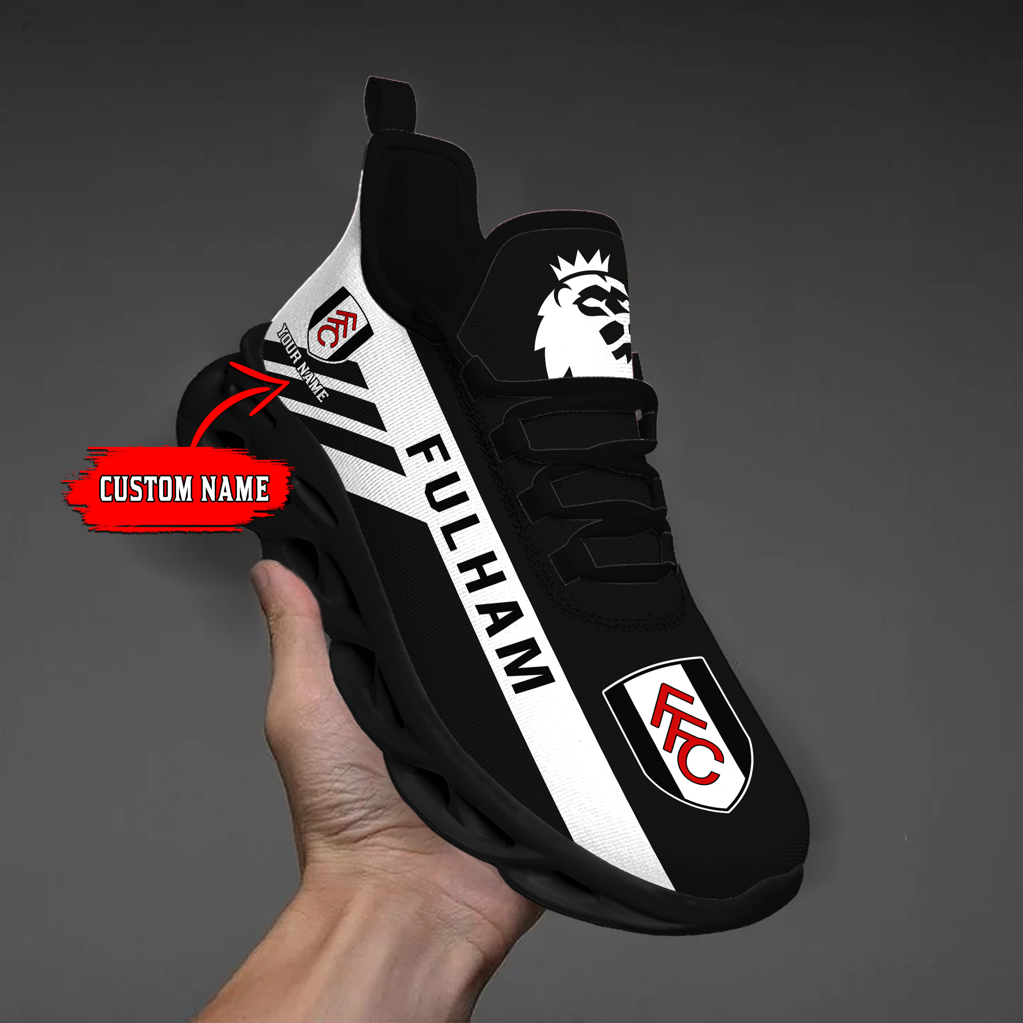 Benutzerdefinierte Name Fulham personalisierte Max Schuhe DS006 EPL