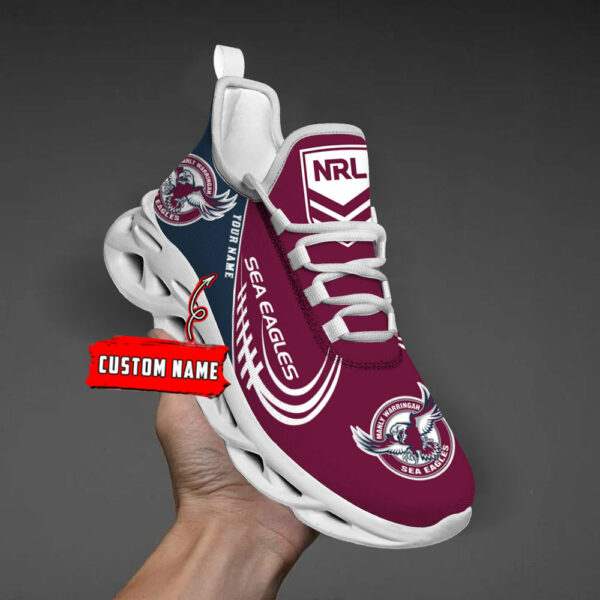 Benutzerdefinierte Name Manly Sea Eagles personalisierte Max Schuhe DS006