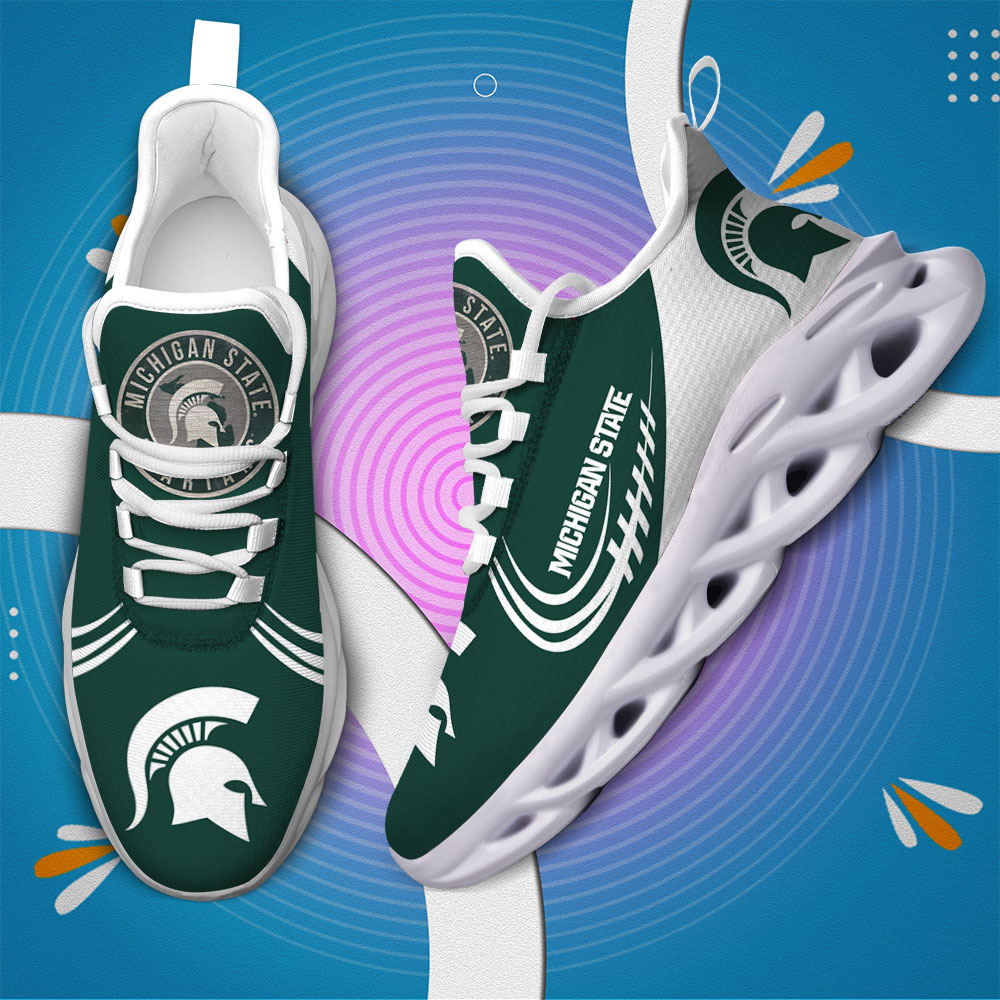 Benutzerdefinierte Name Michigan State Spartans personalisierte Max Schuhe DS006