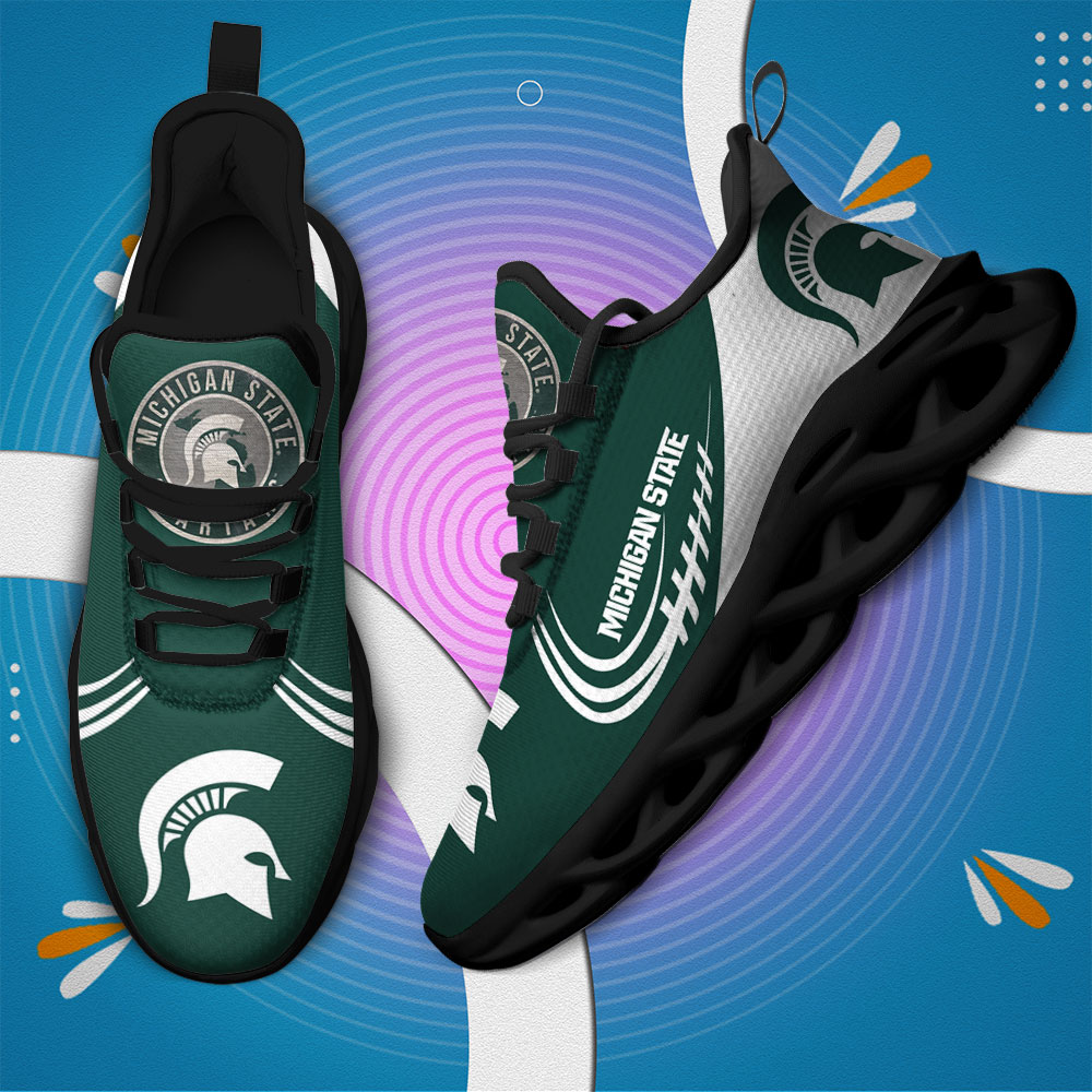 Benutzerdefinierte Name Michigan State Spartans personalisierte Max Schuhe DS006