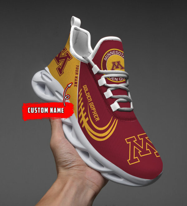 Benutzerdefinierte Name Minnesota Golden Gophers personalisierte Max Schuhe DS006