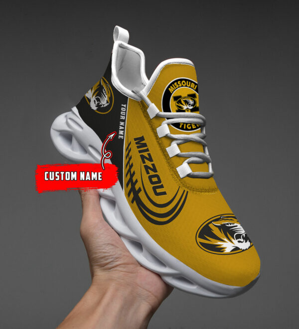 Benutzerdefinierte Name Missouri Tigers personalisierte Max Schuhe DS006