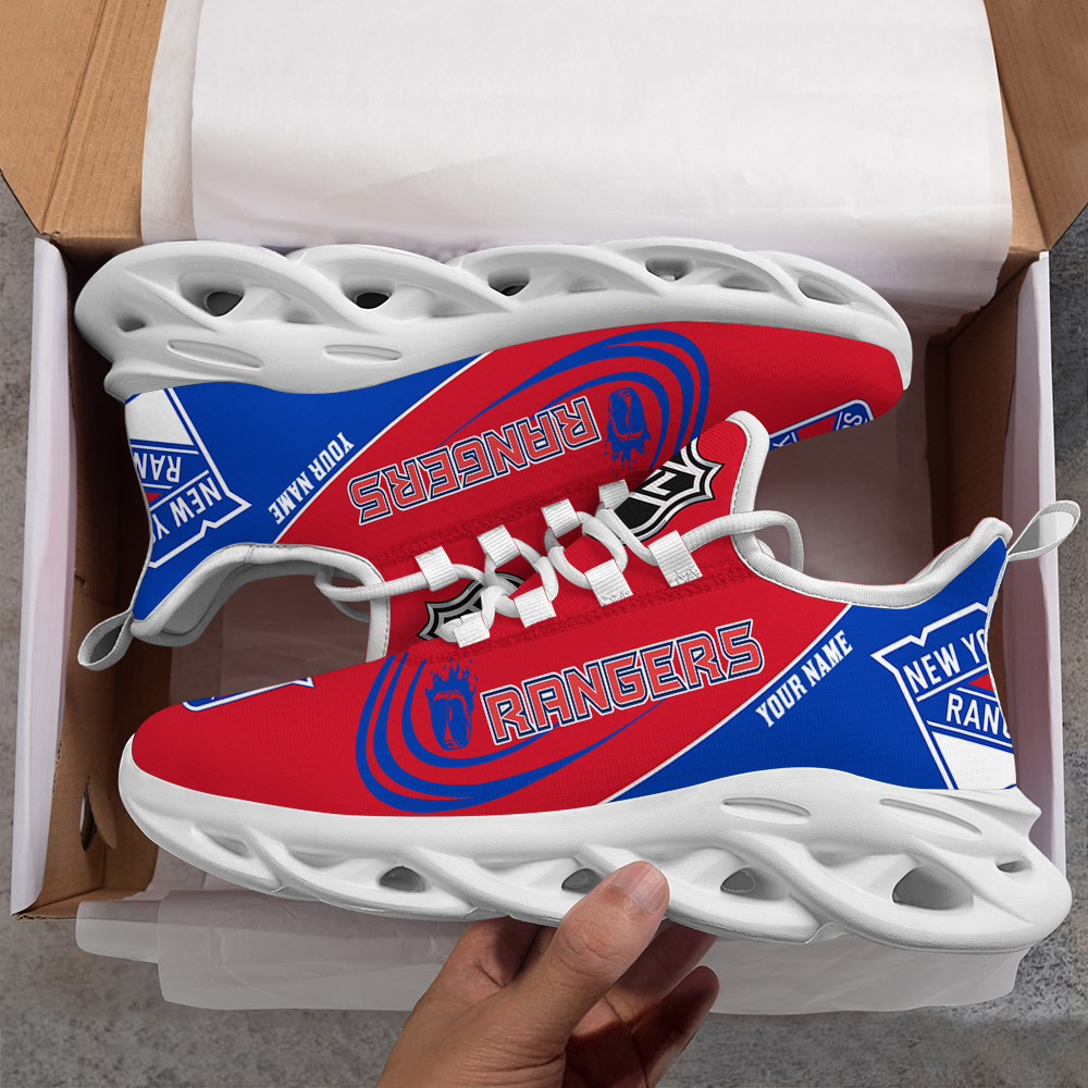 Benutzerdefinierte Name New York Rangers personalisierte Max Schuhe DS006