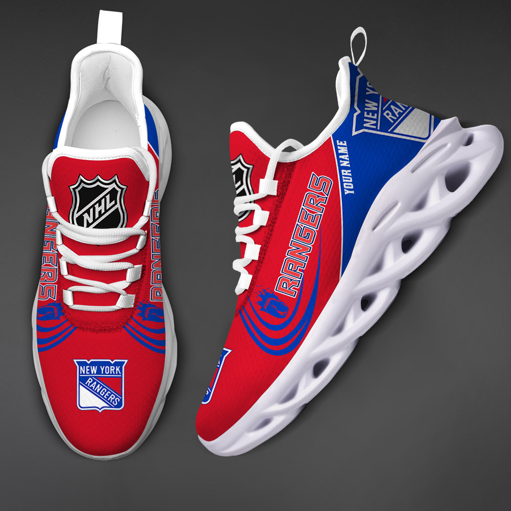 Benutzerdefinierte Name New York Rangers personalisierte Max Schuhe DS006