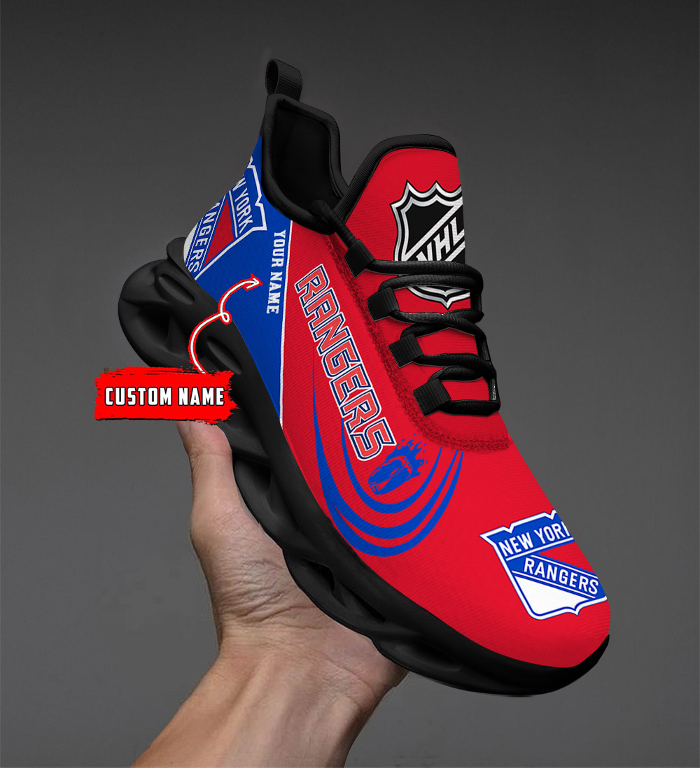 Benutzerdefinierte Name New York Rangers personalisierte Max Schuhe DS006