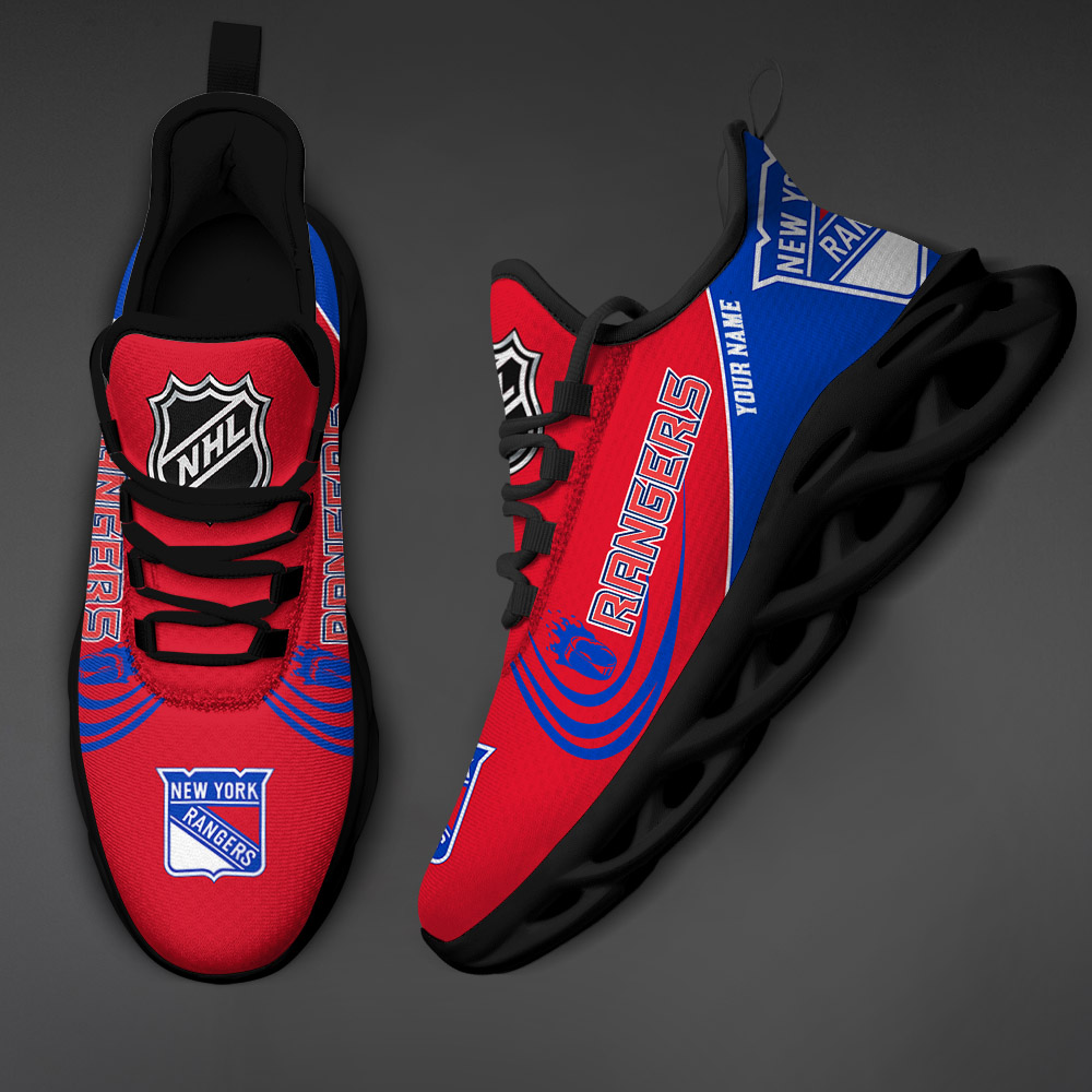 Benutzerdefinierte Name New York Rangers personalisierte Max Schuhe DS006