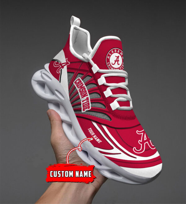 Benutzerdefinierter Name 01 Alabama Crimson Tide Personalisierte Max-Schuhe DS001