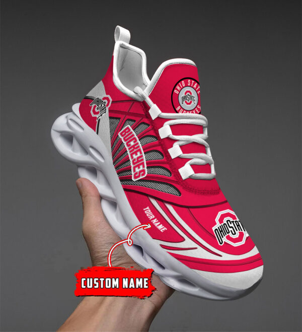 Benutzerdefinierter Name 04 Ohio State Buckeyes personalisierte Max Shoes DS001
