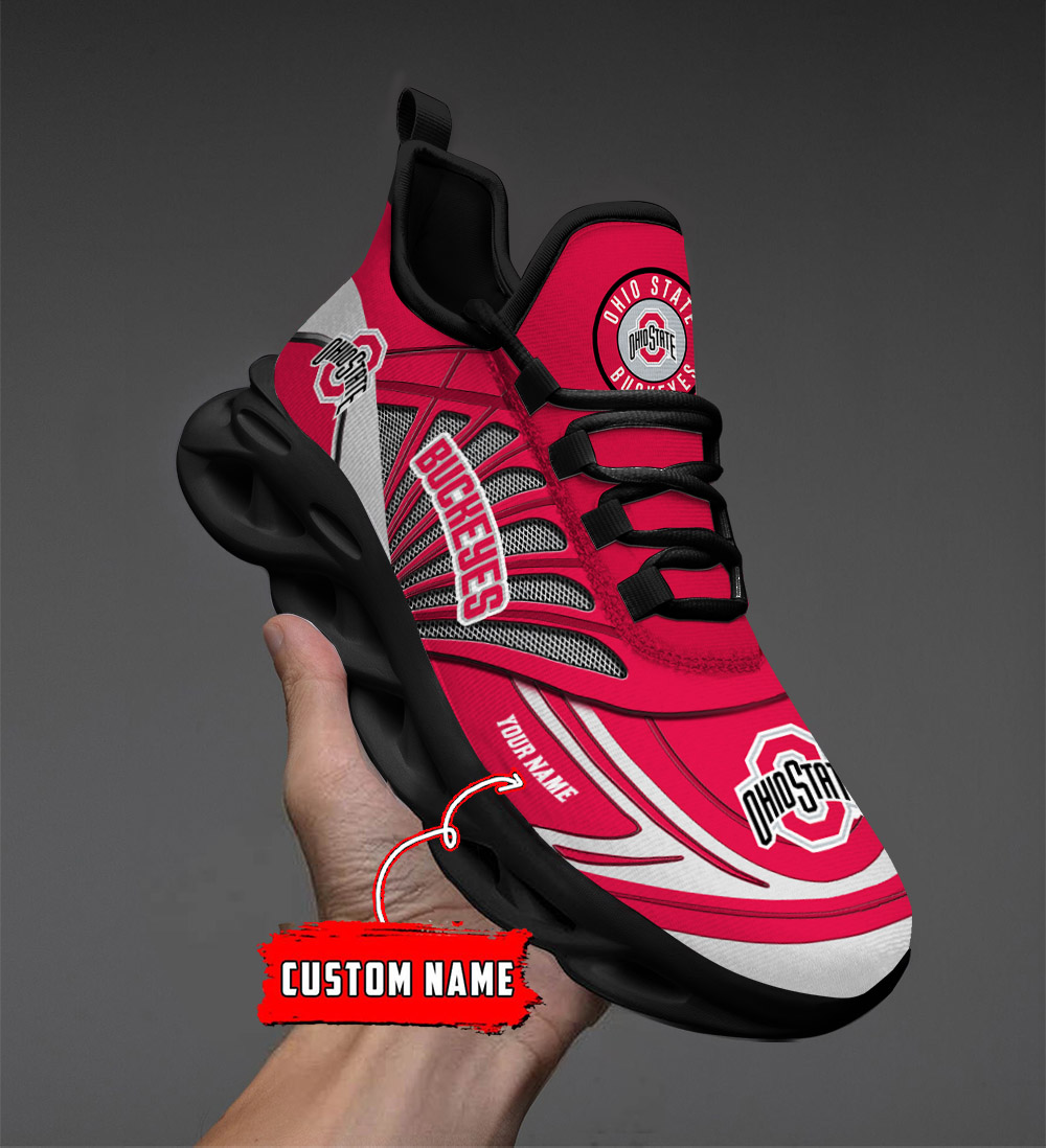 Benutzerdefinierter Name 04 Ohio State Buckeyes personalisierte Max Shoes DS001