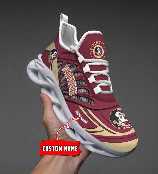 Benutzerdefinierter Name 07 Florida State Seminoles Personalisierte Max-Schuhe DS001