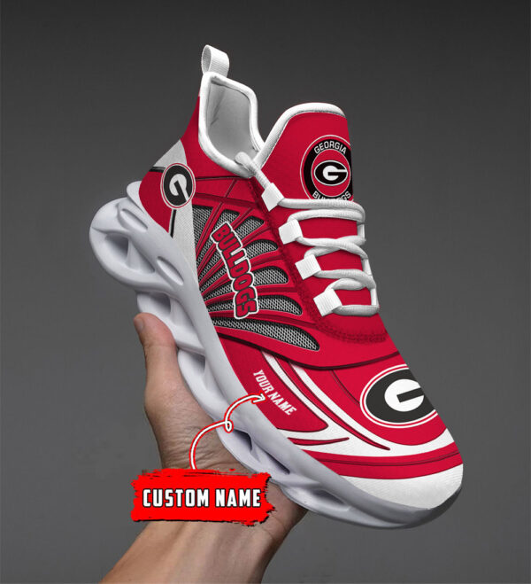 Benutzerdefinierter Name 08 Georgia Bulldogs personalisierte Max Shoes DS001