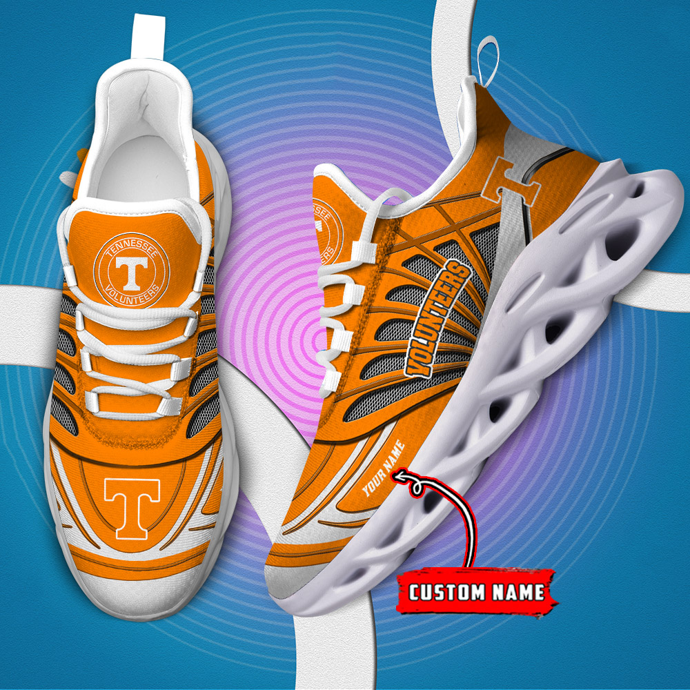 Benutzerdefinierter Name 09 Tennessee Volunteers personalisierte Max-Schuhe DS001