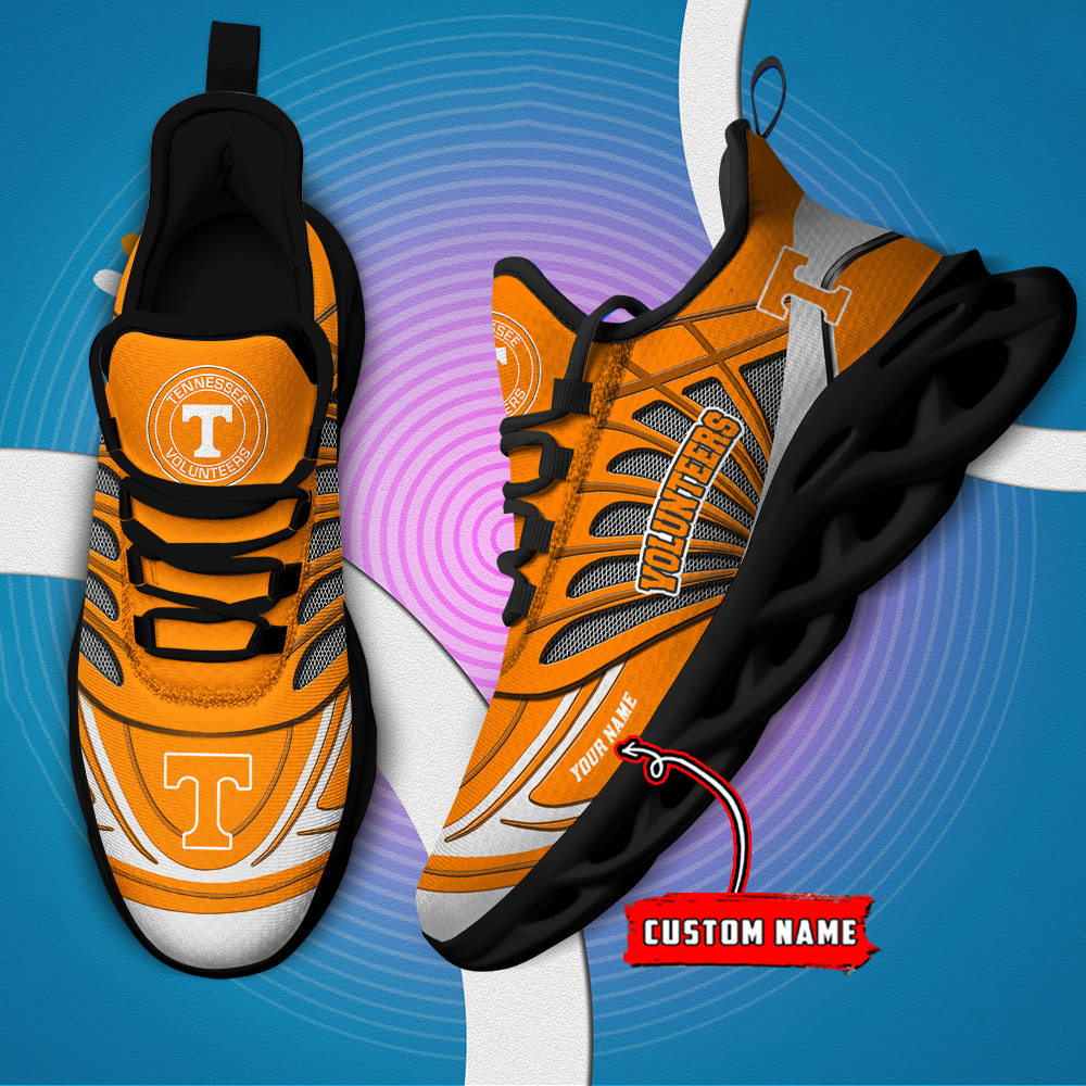 Benutzerdefinierter Name 09 Tennessee Volunteers personalisierte Max-Schuhe DS001