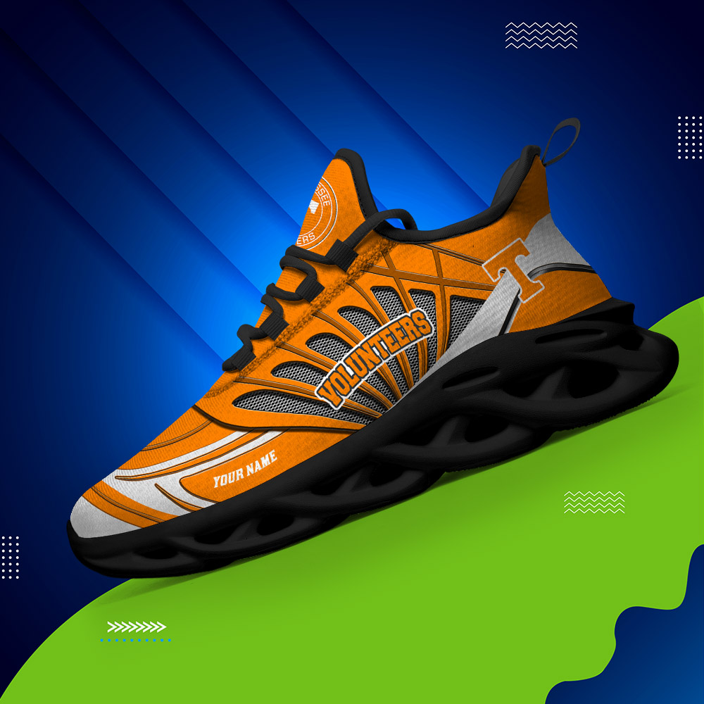Benutzerdefinierter Name 09 Tennessee Volunteers personalisierte Max-Schuhe DS001