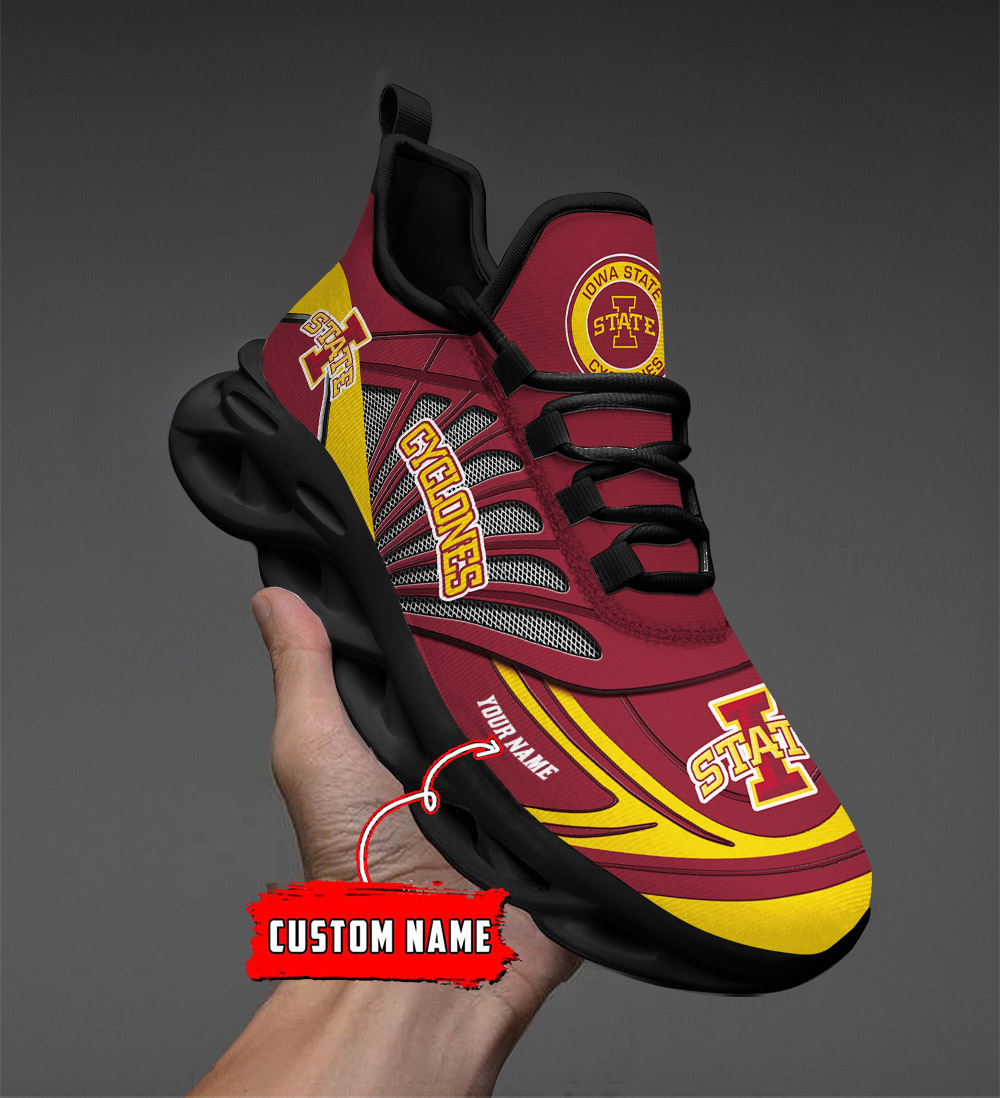 Benutzerdefinierter Name 11 Iowa State Cyclones Personalisierte Max-Schuhe DS001