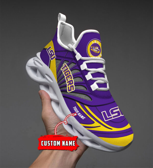 Benutzerdefinierter Name 13 LSU Tigers personalisierte Max-Schuhe DS001