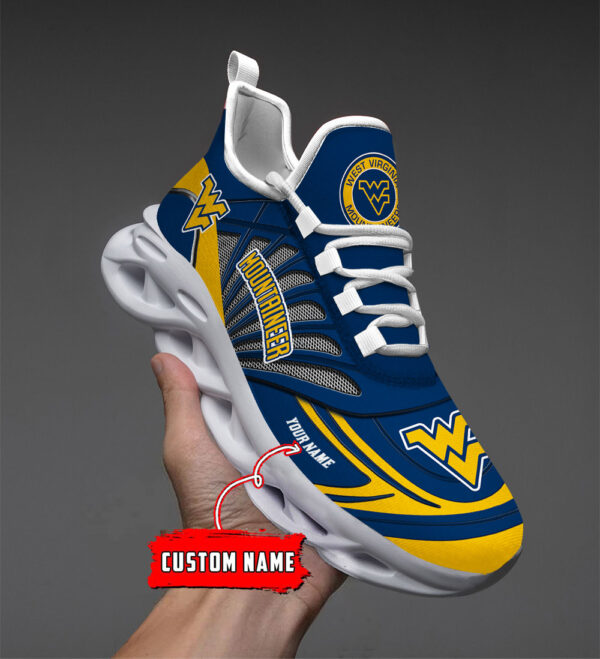 Benutzerdefinierter Name 14 West Virginia Mountaineers Personalisierte Max-Schuhe DS001