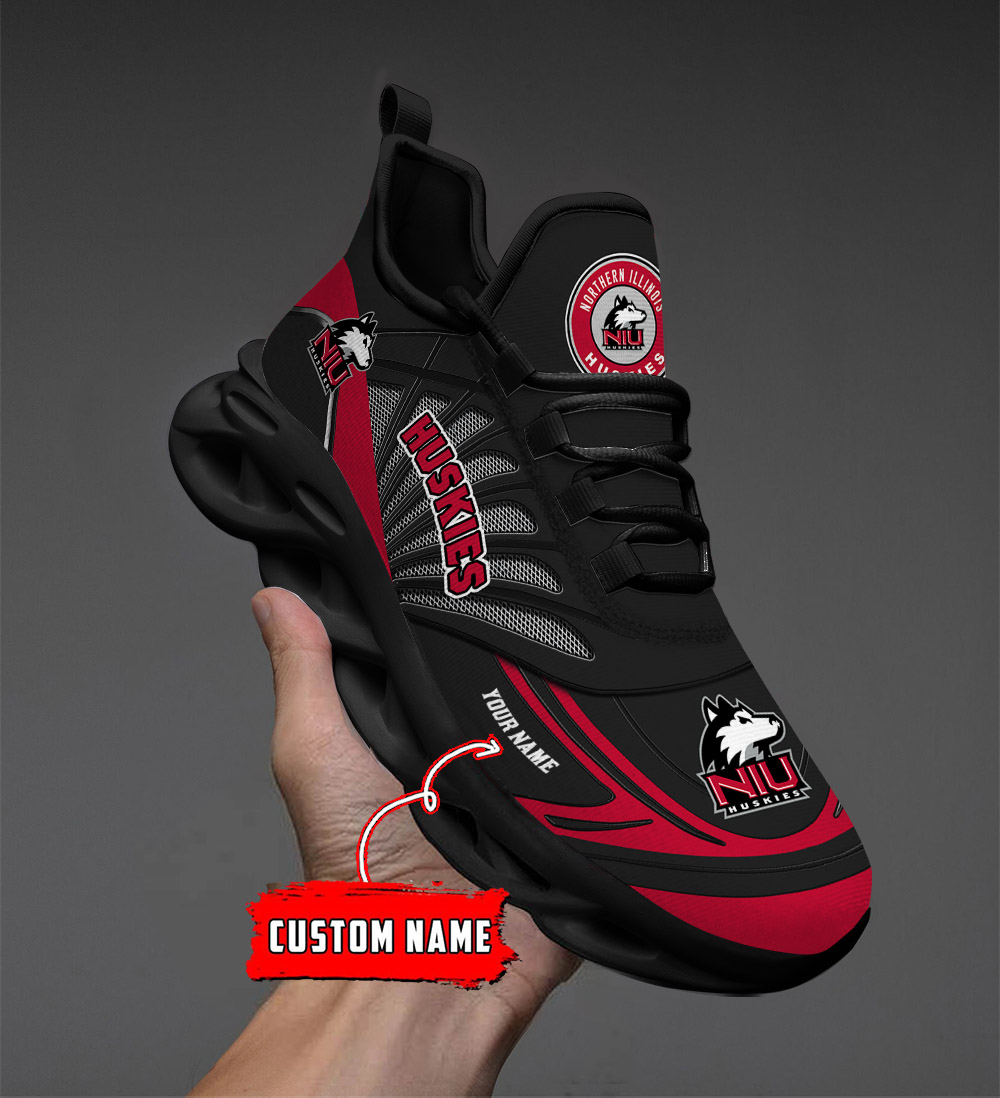 Benutzerdefinierter Name 21 Northern Illinois Huskies Personalisierte Max-Schuhe DS001
