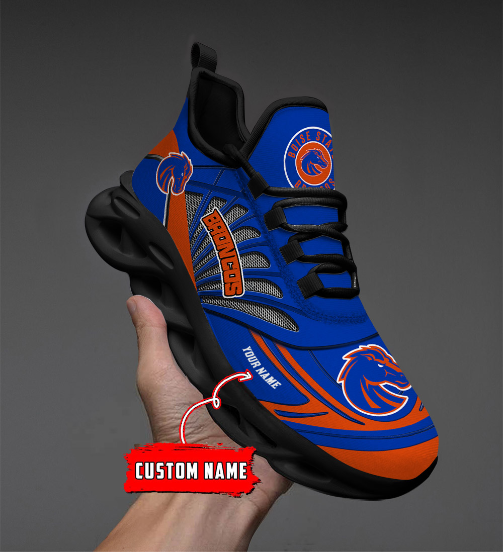 Benutzerdefinierter Name 23 Boise State Broncos Personalisierte Max-Schuhe DS001