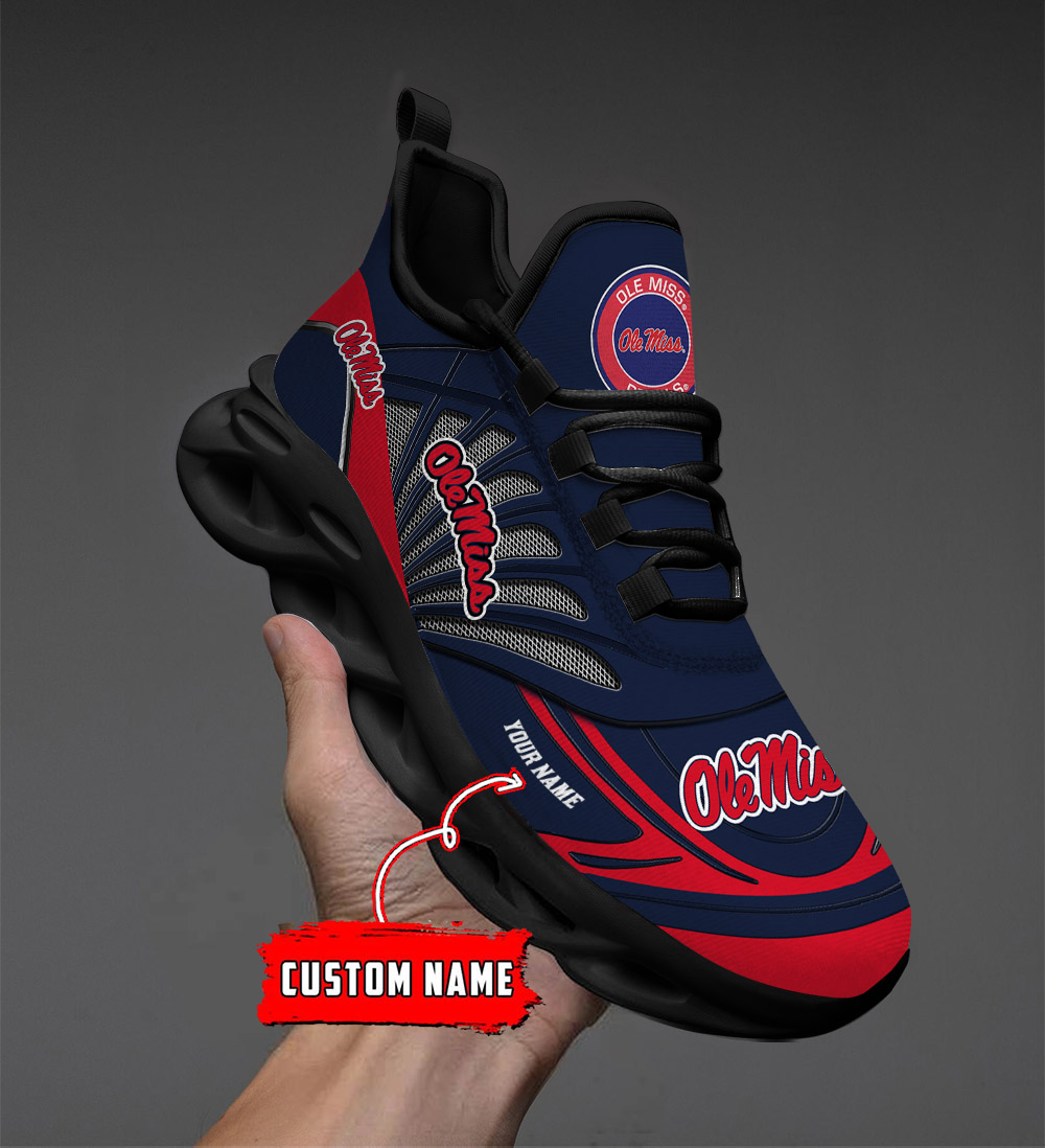 Benutzerdefinierter Name 25 Ole Miss Rebels personalisierte Max-Schuhe DS001