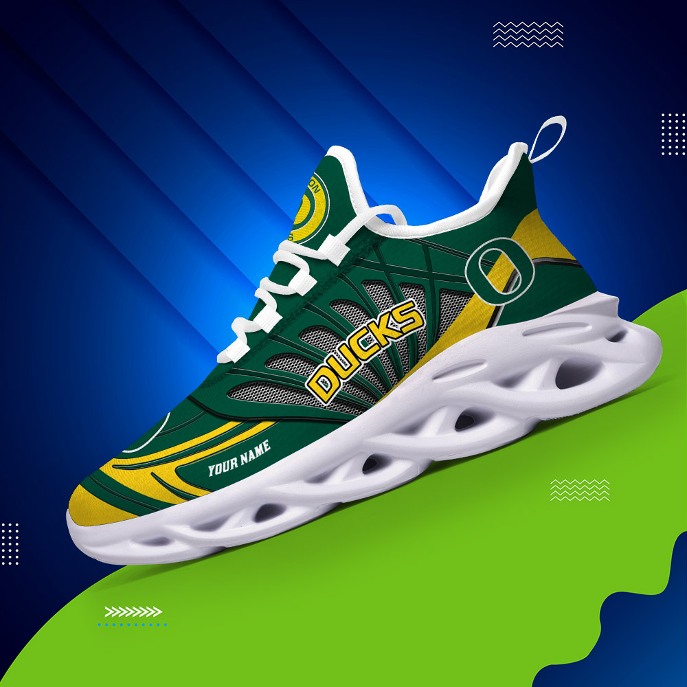 Benutzerdefinierter Name 26 Oregon Ducks Personalisierte Max-Schuhe DS001