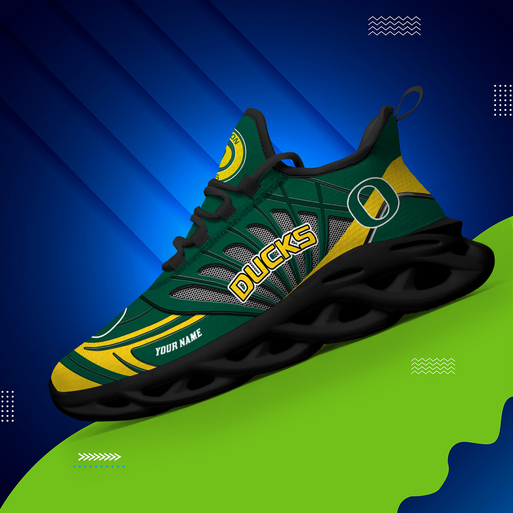 Benutzerdefinierter Name 26 Oregon Ducks Personalisierte Max-Schuhe DS001