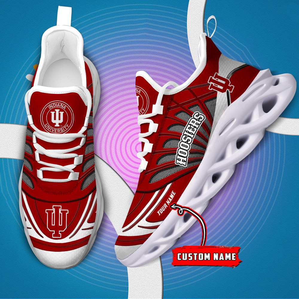 Benutzerdefinierter Name 30 Indiana Hoosiers Personalisierte Max-Schuhe DS001