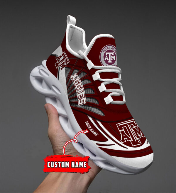 Benutzerdefinierter Name 31 Texas AM Aggies personalisierte Max-Schuhe DS001