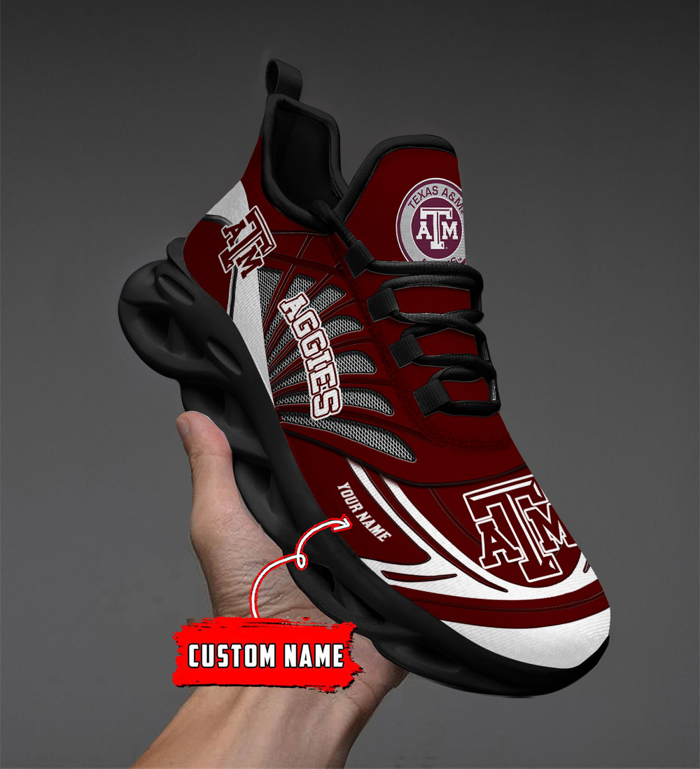 Benutzerdefinierter Name 31 Texas AM Aggies personalisierte Max-Schuhe DS001