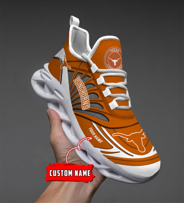 Benutzerdefinierter Name 32 Texas Longhorns Personalisierte Max-Schuhe DS001