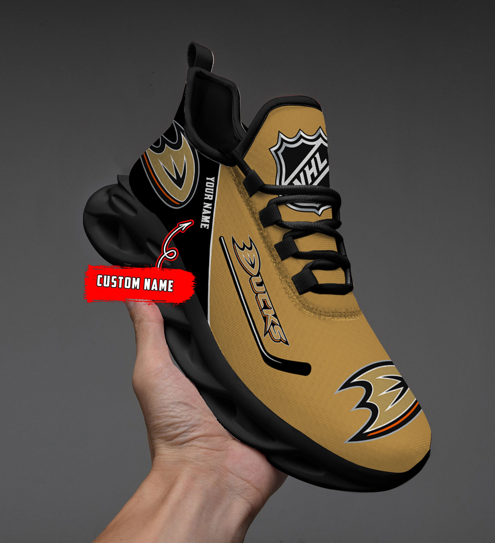 Benutzerdefinierter Name Anaheim Ducks Personalisiert Max Shoes DS006 NEU 2022 M1